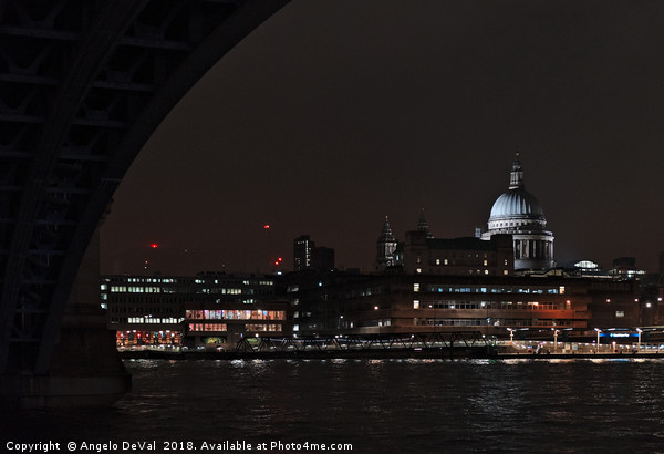 Beneath Blackfriars Bridge in London Picture Board by Angelo DeVal