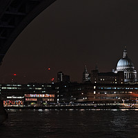 Buy canvas prints of Beneath Blackfriars Bridge in London by Angelo DeVal