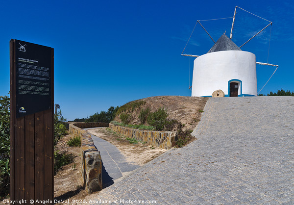 Odeceixe Windmill in Algarve Picture Board by Angelo DeVal