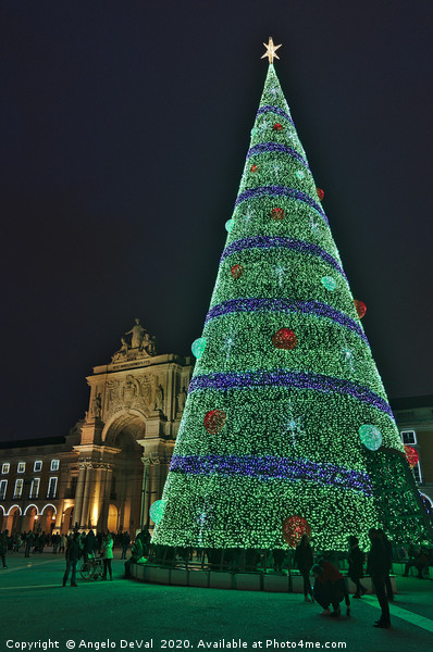 Christmas at Terreiro do Paco in Lisbon Picture Board by Angelo DeVal