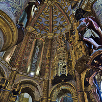 Buy canvas prints of Convento de Cristo interior in Tomar, Portugal by Angelo DeVal