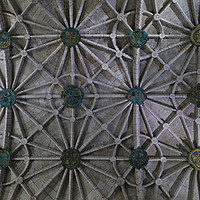Buy canvas prints of Jeronimos Monastery Ceiling Detail by Angelo DeVal