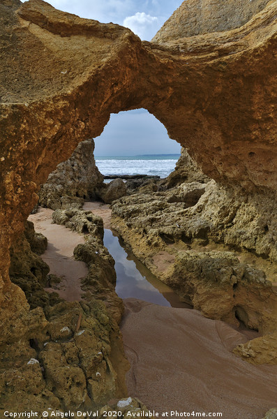 Cliff formations in Sao Lourenco Beach Picture Board by Angelo DeVal