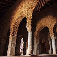 Buy canvas prints of Columns at Mosque of Almonaster in Andalusia by Angelo DeVal