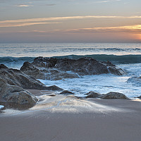 Buy canvas prints of Last seconds sunset in Gale beach by Angelo DeVal