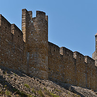 Buy canvas prints of Castle walls of the Convent of Christ in Tomar by Angelo DeVal