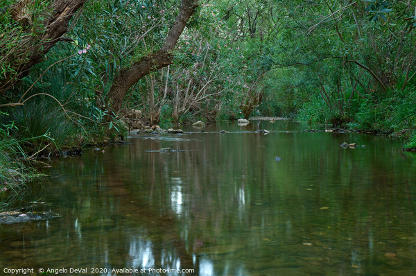 Peaceful River in Fonte da Benemola Picture Board by Angelo DeVal