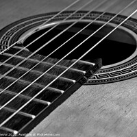 Buy canvas prints of Classic Guitar in Monochrome by Angelo DeVal