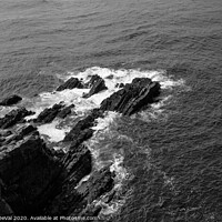 Buy canvas prints of Rocks and Waves in Cape Sardao with Monochrome by Angelo DeVal
