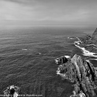 Buy canvas prints of Cabo Sardao Coast in Monochrome by Angelo DeVal