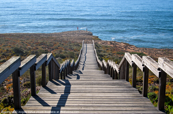 Stairway to Sea in Aljezur Picture Board by Angelo DeVal