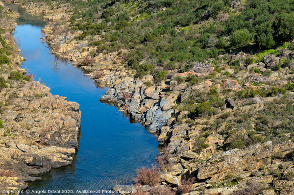 River on the Rocks - Where Algarve meets Alentejo Picture Board by Angelo DeVal