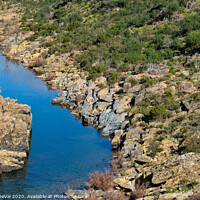 Buy canvas prints of River on the Rocks - Where Algarve meets Alentejo by Angelo DeVal