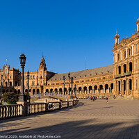 Buy canvas prints of Spain Square in Seville, Andalusia by Angelo DeVal
