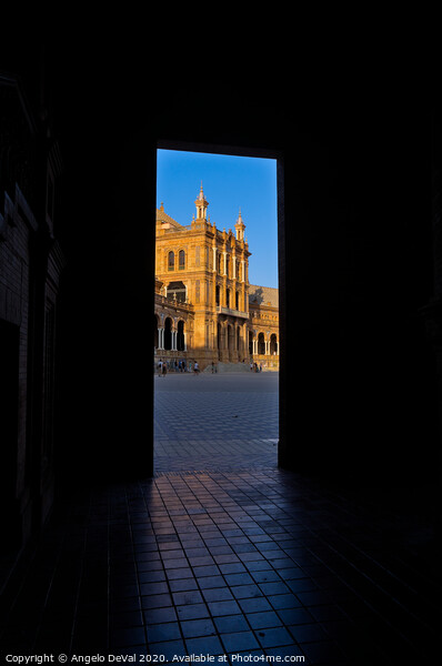 Spain Square Portal in Seville, Spain Picture Board by Angelo DeVal