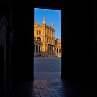 Buy canvas prints of Spain Square Portal in Seville, Spain by Angelo DeVal