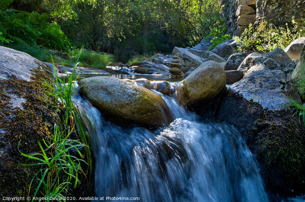 Waterfall in rio da Gralheira - Portugal Picture Board by Angelo DeVal