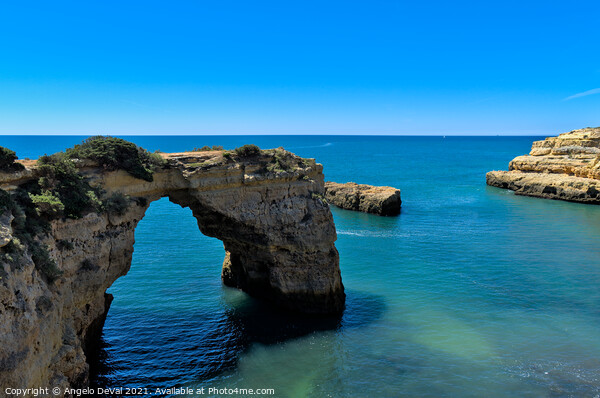 Cliff Arch in Lagoa Beach Picture Board by Angelo DeVal