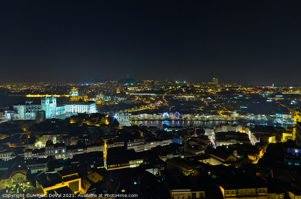 Torre dos Clerigos view over the city in Porto Picture Board by Angelo DeVal