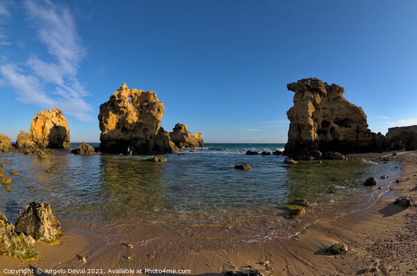 Arrifes Beach in Albufeira Picture Board by Angelo DeVal