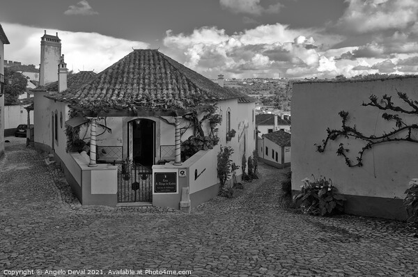 Streets of Obidos Picture Board by Angelo DeVal