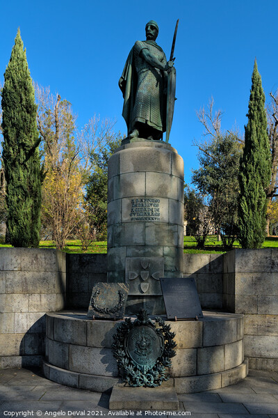 Dom Afonso Henriques statue in Guimaraes  Picture Board by Angelo DeVal