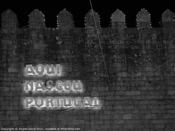 Aqui Nasceu Portugal Picture Board by Angelo DeVal