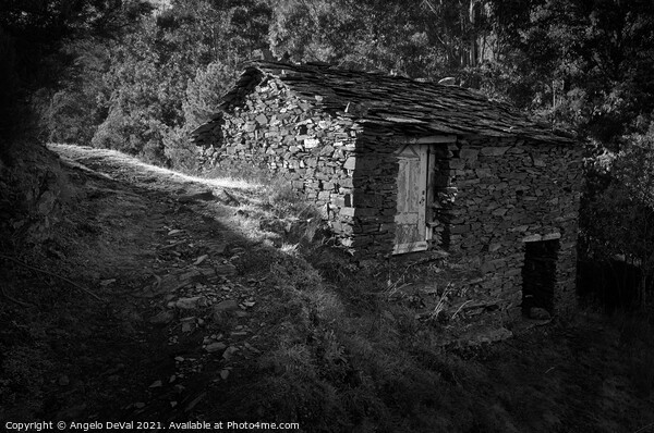 Antique schist house near Piodao Picture Board by Angelo DeVal