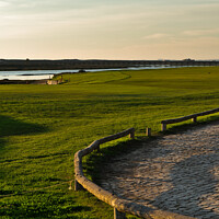Buy canvas prints of Quinta do Lago Golf Course Before Sunset by Angelo DeVal