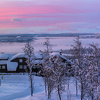 Buy canvas prints of Winter sunrise in Norway. by Beata Aldridge