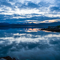 Buy canvas prints of Sunset over the fjord in Tromso by Beata Aldridge