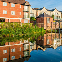 Buy canvas prints of River Avon in Tewkesbury, with reflections  by Beata Aldridge
