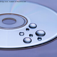 Buy canvas prints of CD with water droplets by Beata Aldridge