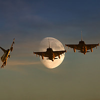 Buy canvas prints of Typhoon Moon by Shaun Westell
