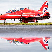 Buy canvas prints of " Reflections - The Red Arrows " by Shaun Westell