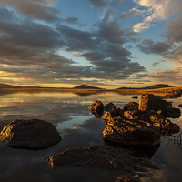Buy canvas prints of  Sunset Big Lake AZ by Chris Pickett