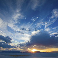Buy canvas prints of  White Sands Sunset by Chris Pickett
