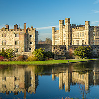 Buy canvas prints of Leeds Castle Reflection by Chris Pickett