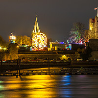 Buy canvas prints of Rochester Castle Fair by Chris Pickett