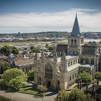 Buy canvas prints of  Rochester Cathedral  by Paul Muscat