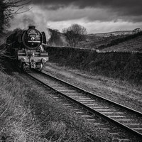 Buy canvas prints of The Flying Scotsman by John Ealing