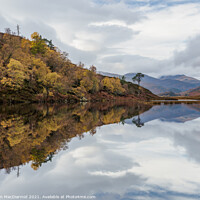 Buy canvas prints of Loch Beannacharan in Autumn by Iain MacDiarmid