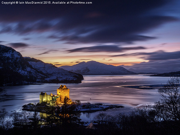 Eilean Donan Castle After Sunset Picture Board by Iain MacDiarmid