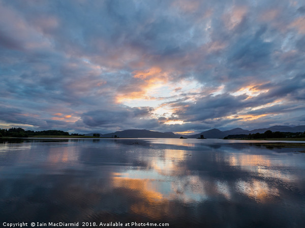 Big Sky Over Morvern Picture Board by Iain MacDiarmid