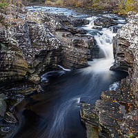 Buy canvas prints of Falls on the River Moriston by Iain MacDiarmid
