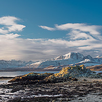 Buy canvas prints of The Skye Cuillin From Ord by Iain MacDiarmid