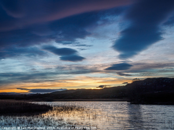 Lochan na Bà Ruaidhe Sunset (2) Picture Board by Iain MacDiarmid