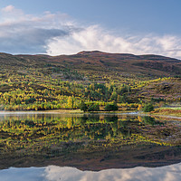 Buy canvas prints of Loch Carrie Reflections by Iain MacDiarmid