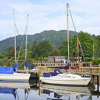 Buy canvas prints of Sail boats on lake Windermere by Terry Hunt