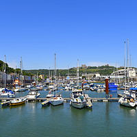 Buy canvas prints of Dover castle from the marina by Terry Hunt